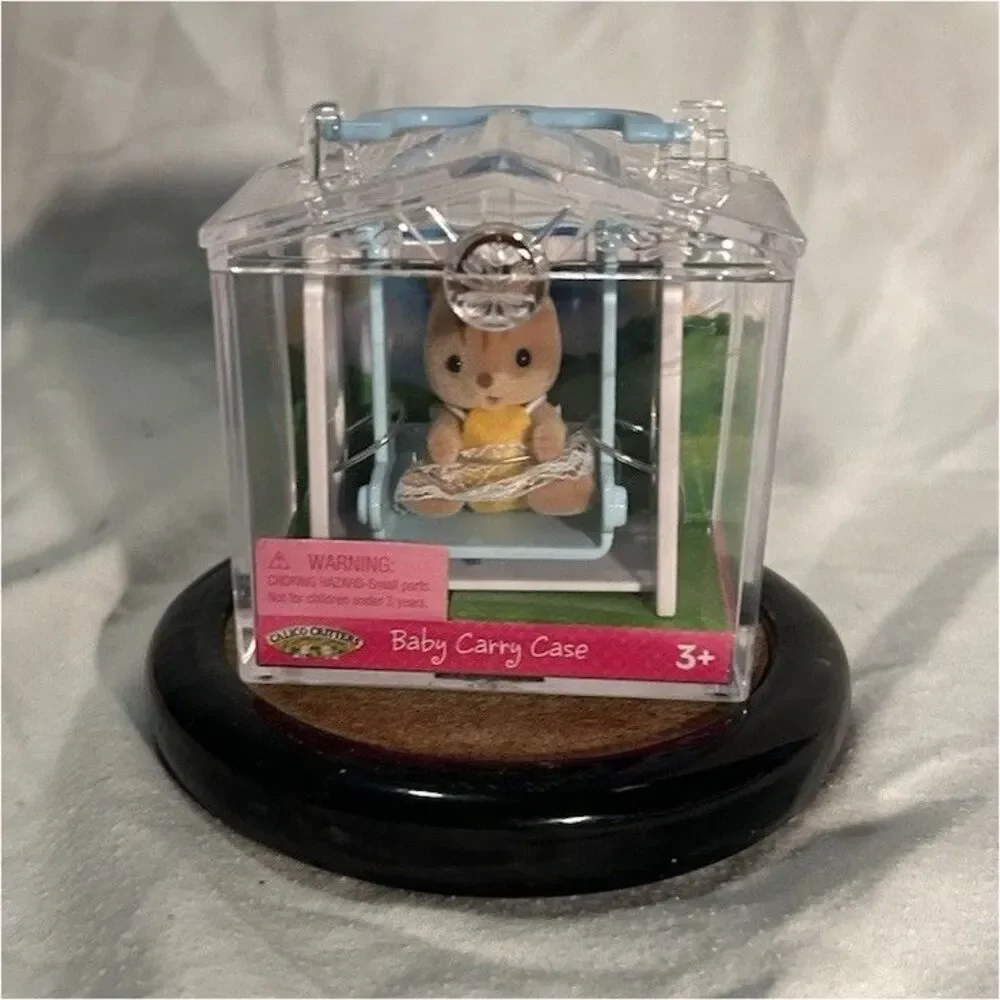 Calico Critters Baby Bear Animal Figure w/ Carry Case 1:12 1pc CC1965